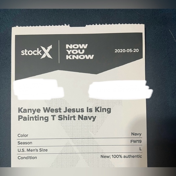 Kanye West Jesus Is King Painting T
Shirt Navy - Picture 6 of 6